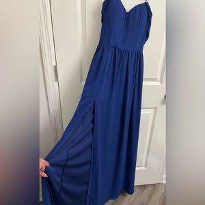 FashionNova Strapless Royal Blue formal gown! 😍
